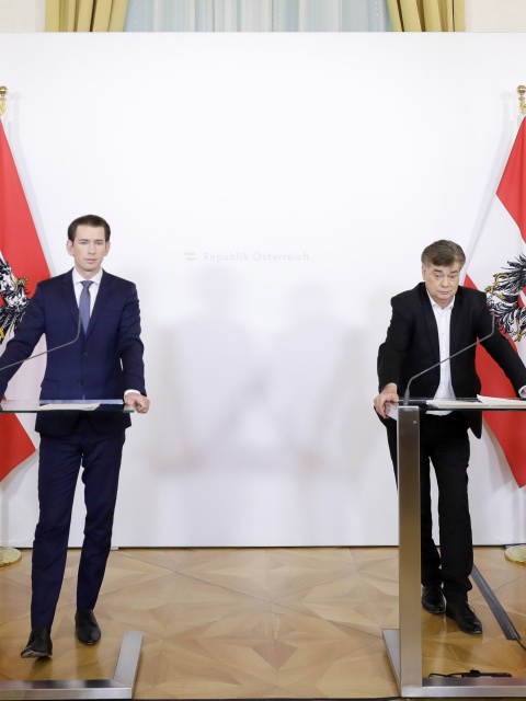 Steuerreform-Kurz und Kogler-Pressekonferenz